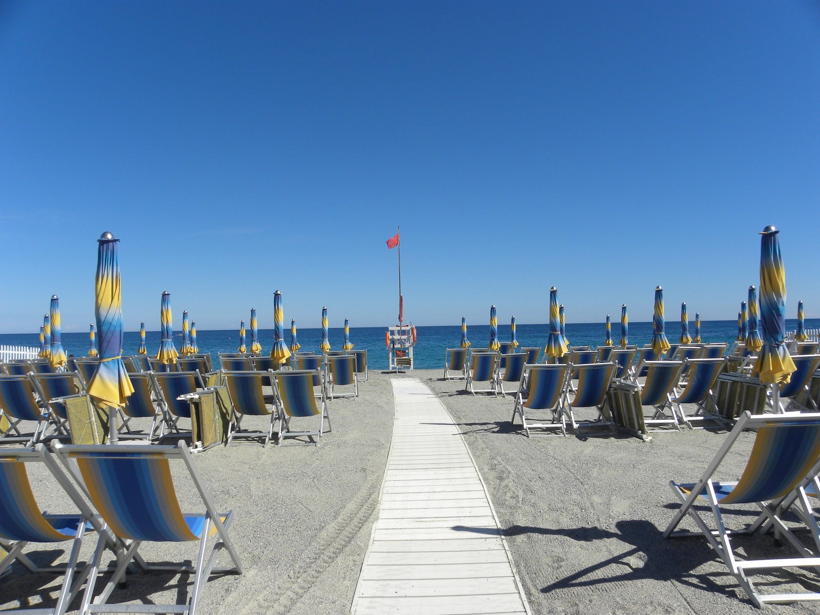 La nostra spiaggia è pronta.